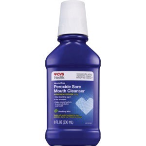 slide 1 of 1, CVS Health Alcohol Free Peroxide Rinse Fresh Mint, 8 fl oz; 236 ml