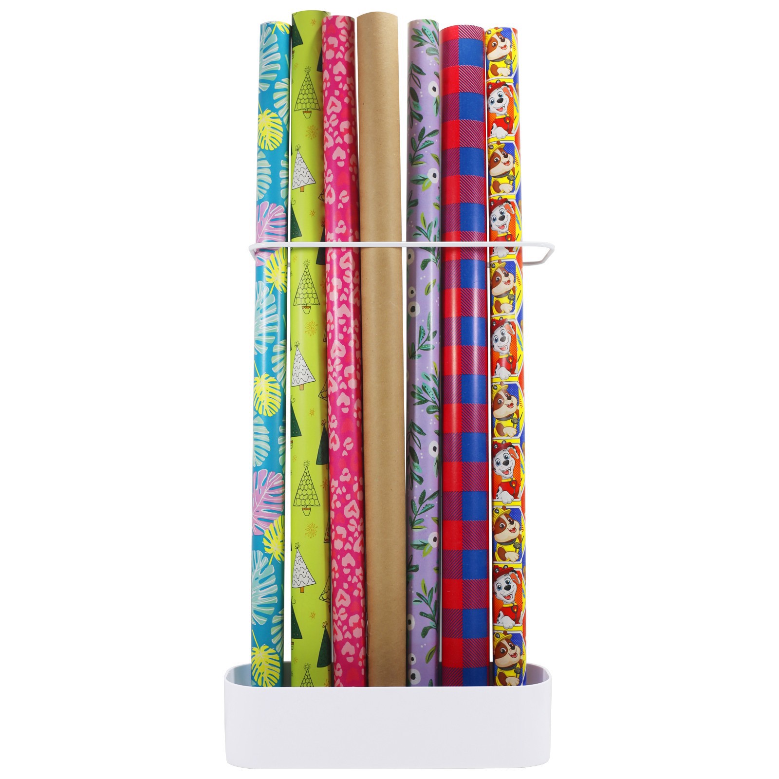 slide 3 of 4, Gift Wrap Organizer By Simply Tidy, 13 in x 4 in x 5 in