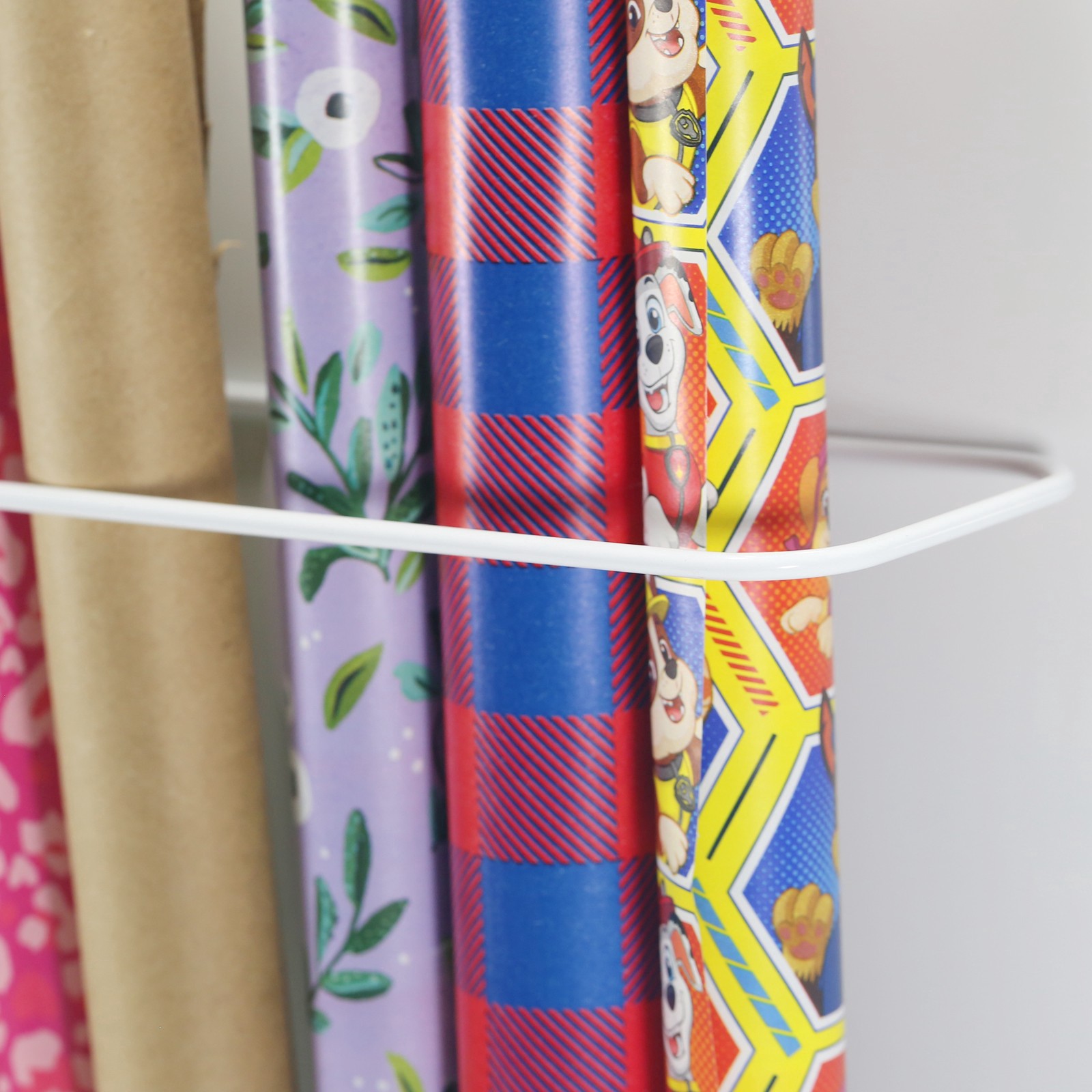 slide 4 of 4, Gift Wrap Organizer By Simply Tidy, 13 in x 4 in x 5 in