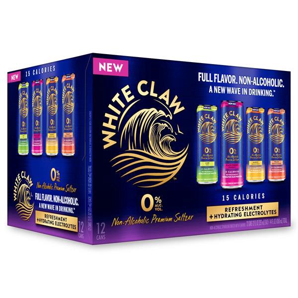 slide 1 of 6, White Claw Black Cherry Hard Seltzrer 12 Pack 12oz Cans, 12 ct; 12 oz