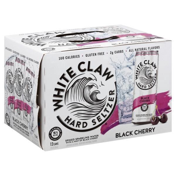 slide 1 of 1, White Claw Black Cherry Hard Seltzrer 12 Pack 12oz Cans, 12 ct; 12 oz