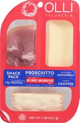 Olli Salumeria Prosciutto, Mozzarella, Crackers Snack Pack 2 oz