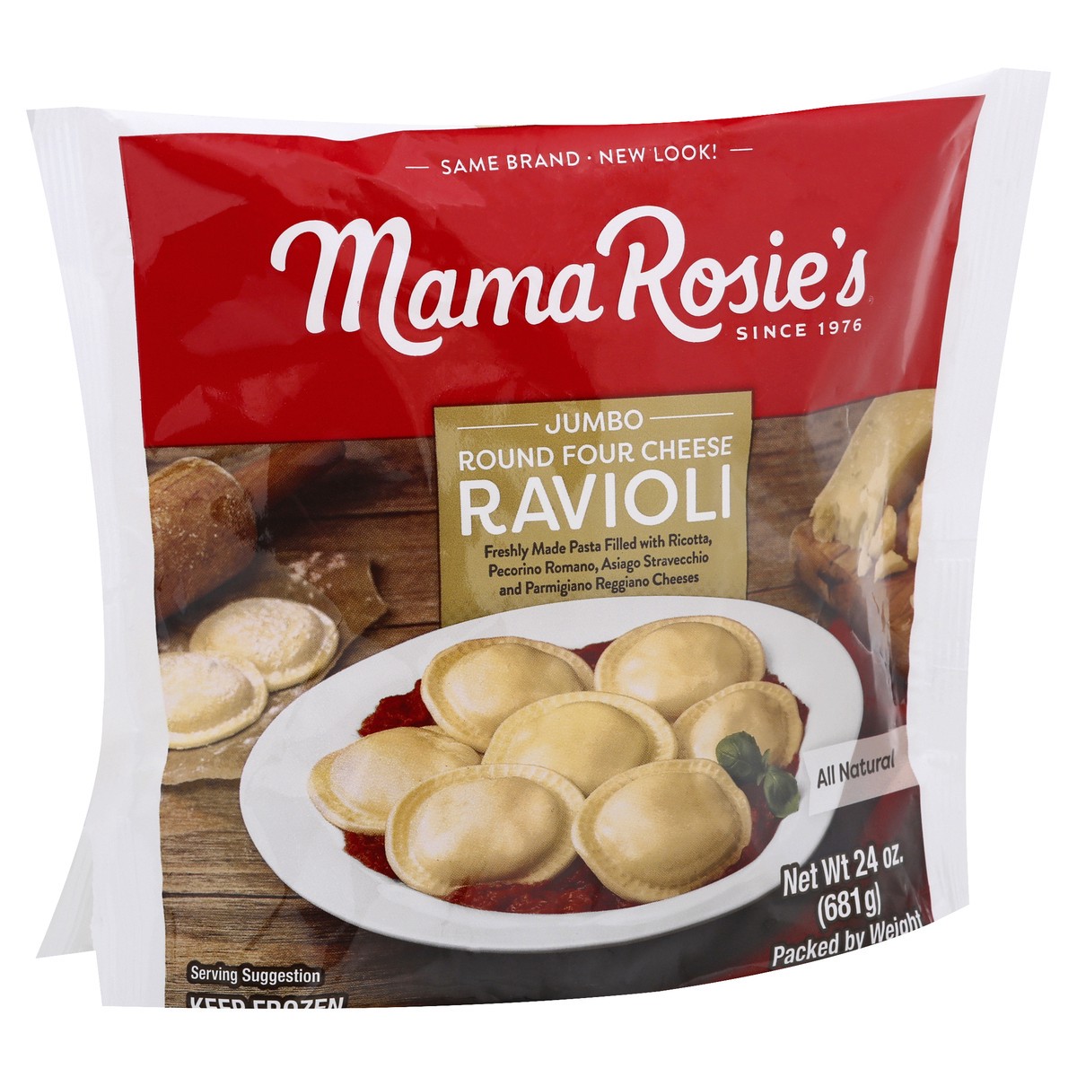 slide 13 of 13, Mama Rosie's Jumbo Round Four Cheese Ravioli 24 oz, 24 oz