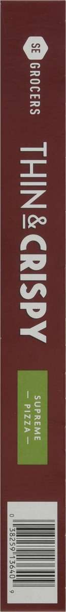 slide 8 of 14, Se Grocers Thin Crst Suprme Pza, 21.6 oz