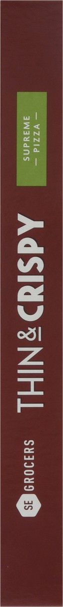 slide 11 of 14, Se Grocers Thin Crst Suprme Pza, 21.6 oz