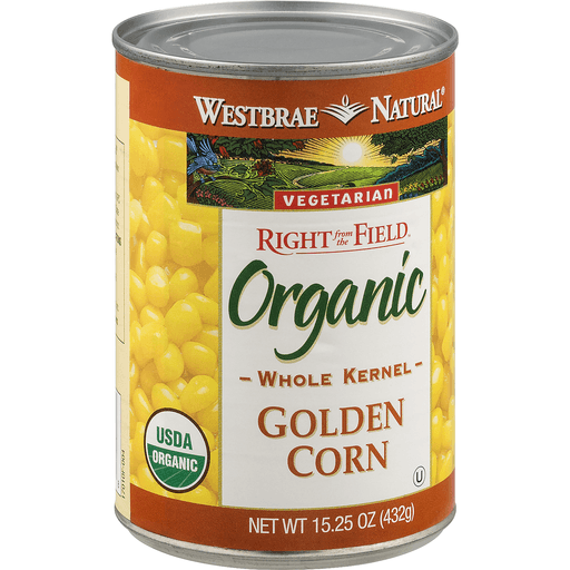 slide 9 of 9, Westbrae Natural Organic Golden Sweet Corn, 15.25 oz