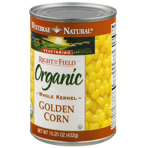 slide 5 of 9, Westbrae Natural Organic Golden Sweet Corn, 15.25 oz