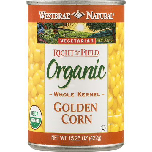 slide 4 of 9, Westbrae Natural Organic Golden Sweet Corn, 15.25 oz