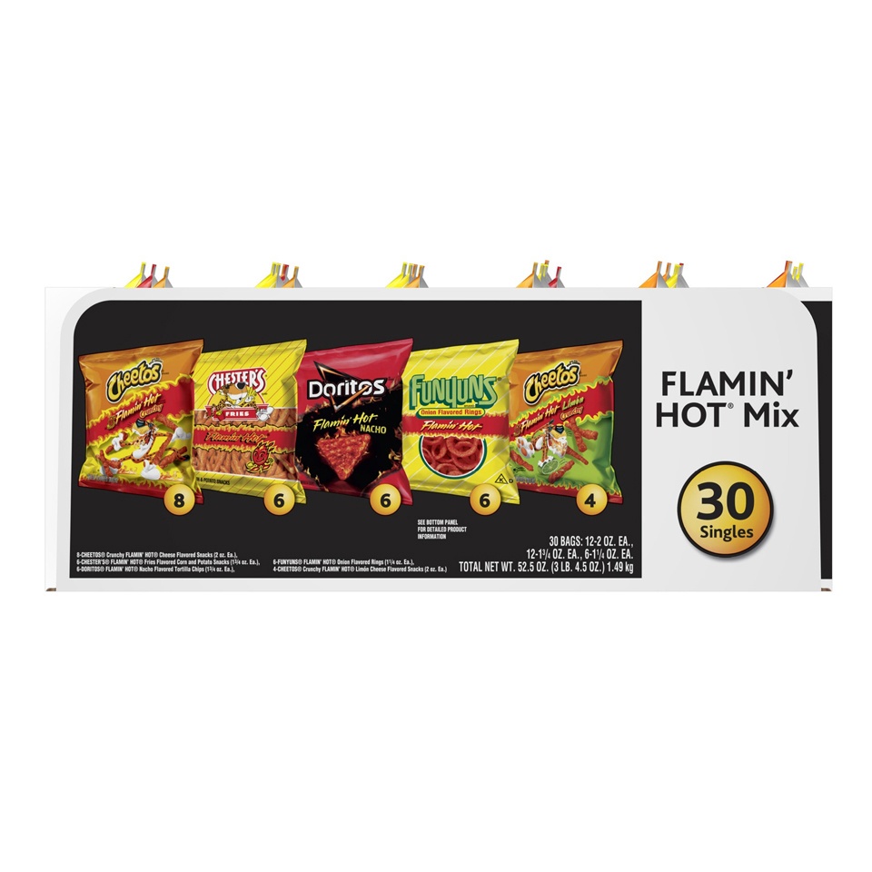 Frito Lay Flamin Hot Variety Pack Chips 30 Ct Shipt