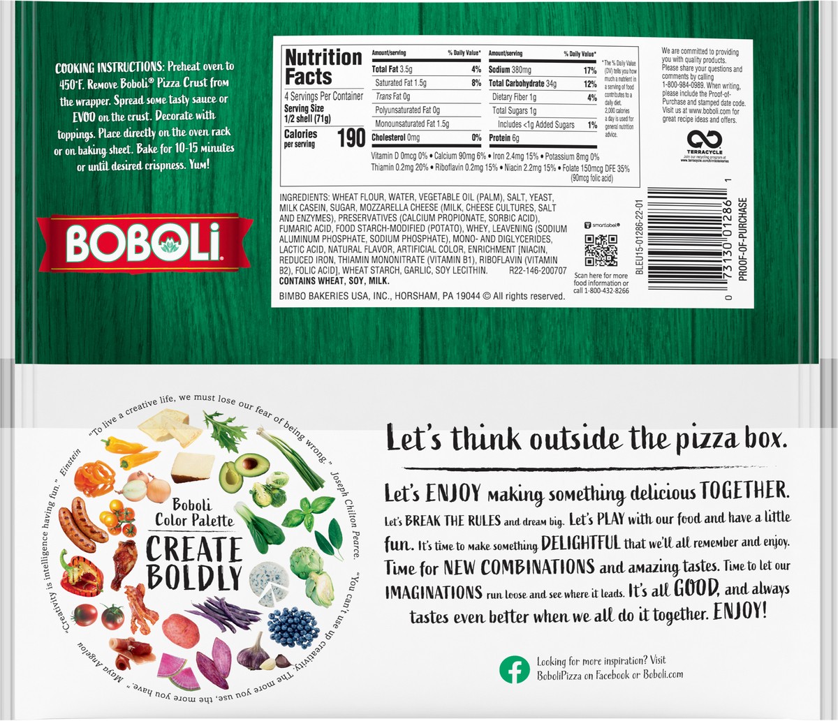 slide 7 of 7, Boboli Mini Pizza Crusts - 8", 2 ct; 10 oz