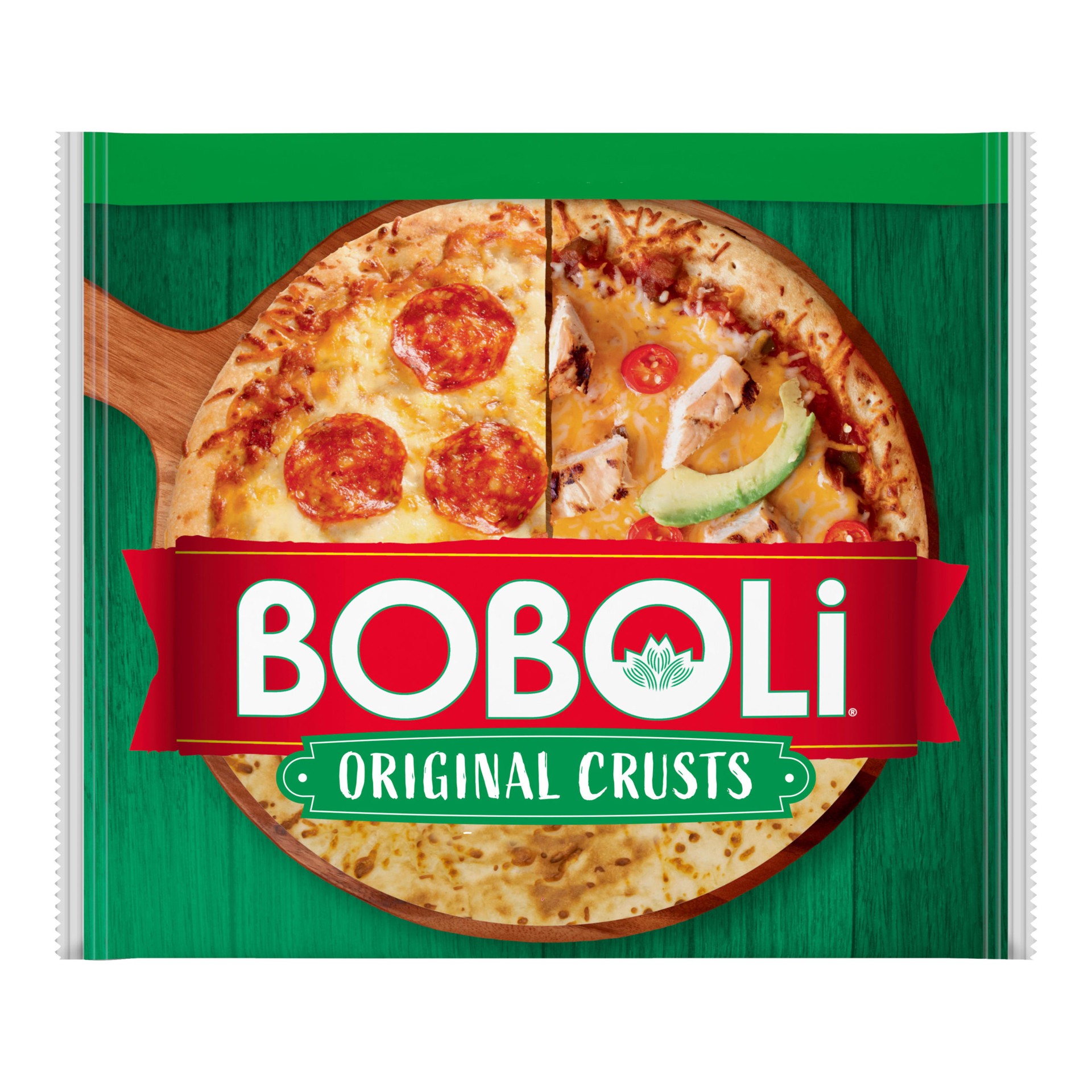 slide 1 of 7, Boboli Original Crusts, 2 count, White Pizza Crust, 10 oz Bag, 2 ct