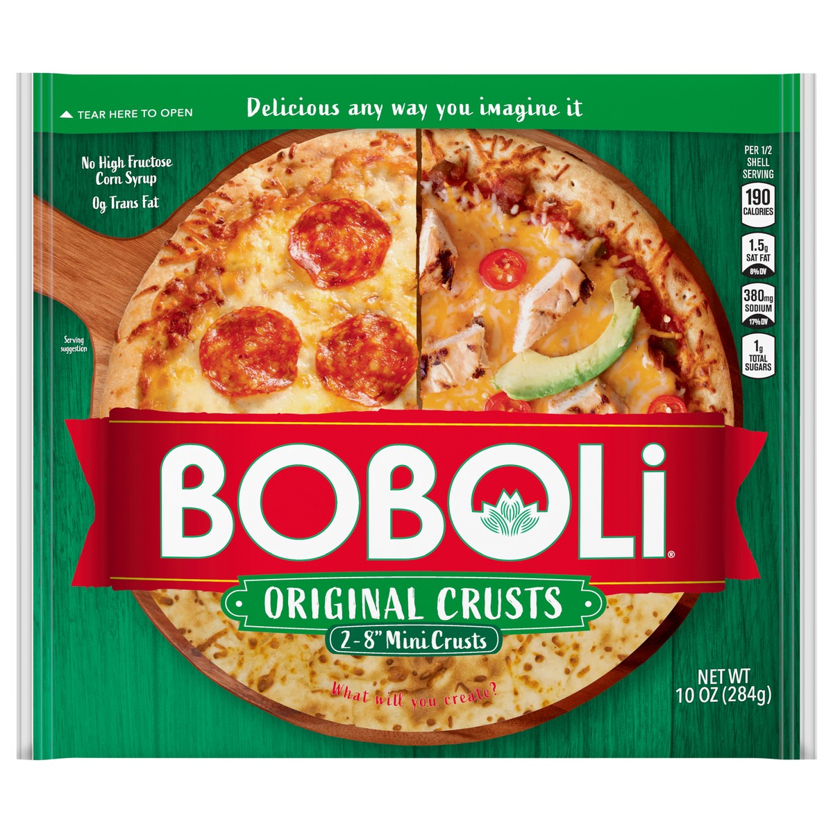 slide 1 of 7, Boboli Mini Pizza Crusts - 8", 2 ct; 10 oz
