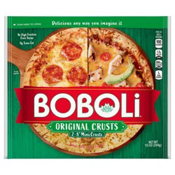 Boboli Original Crusts, 2 count, White Pizza Crust, 10 oz Bag