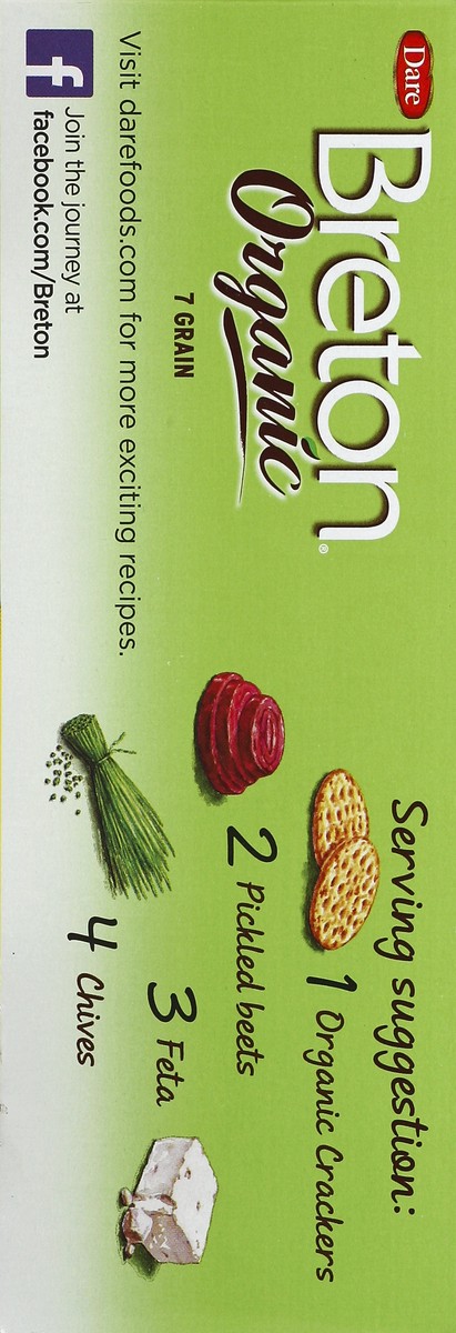 slide 3 of 5, Breton Organic 7-Grain Crackers, 5.29 oz