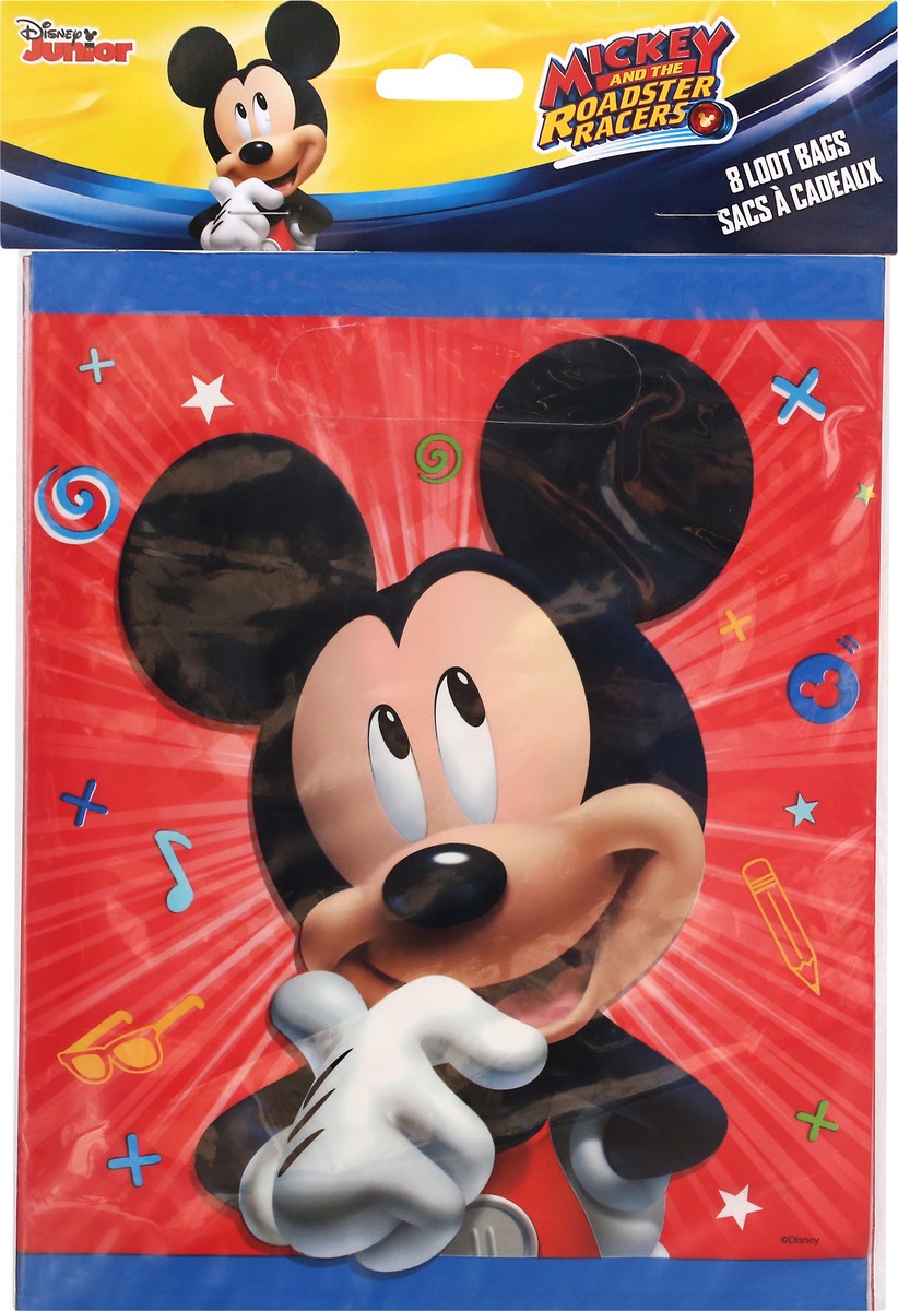 slide 1 of 9, Unique Disney Junior Mickey and the Roadster Racers Loot Bags 8 ea, 8 ct