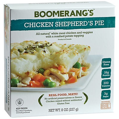 slide 1 of 1, Boomerang's Chicken Shepherd's Pie, 8 oz