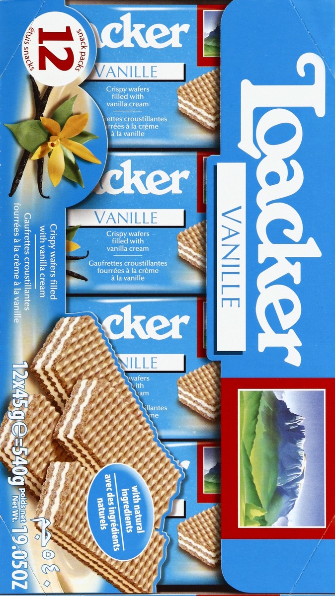 slide 3 of 4, Loacker Classic Vanilla Crispy Wafers with Vanilla Cream Filling 12 - 1.59 oz Packs, 12 ct