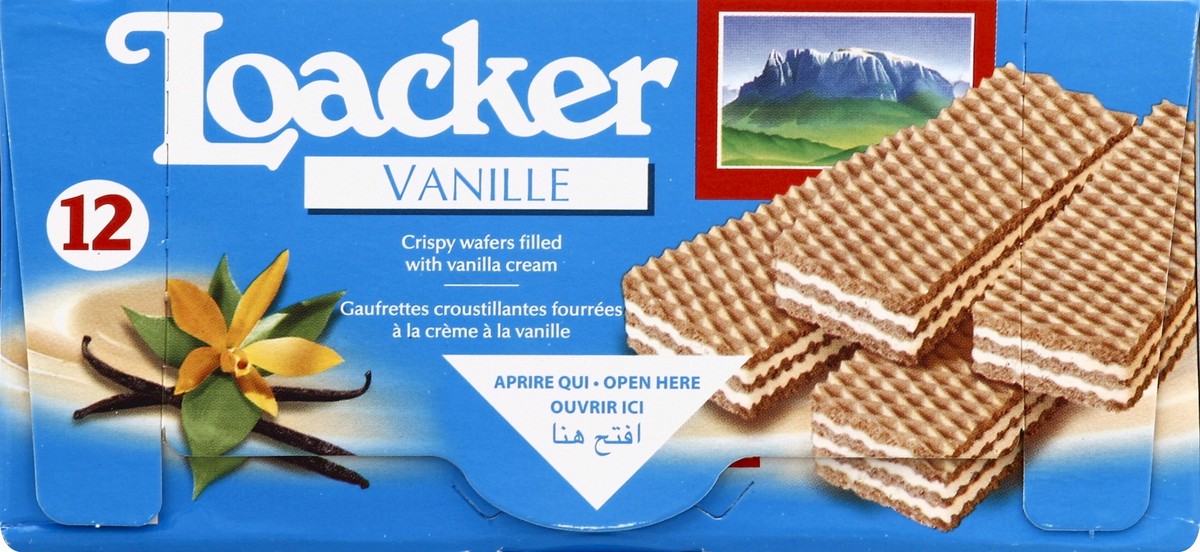 slide 2 of 4, Loacker Classic Vanilla Crispy Wafers with Vanilla Cream Filling 12 - 1.59 oz Packs, 12 ct