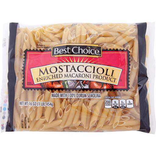 slide 1 of 1, Best Choice Mostaccioli, 16 oz