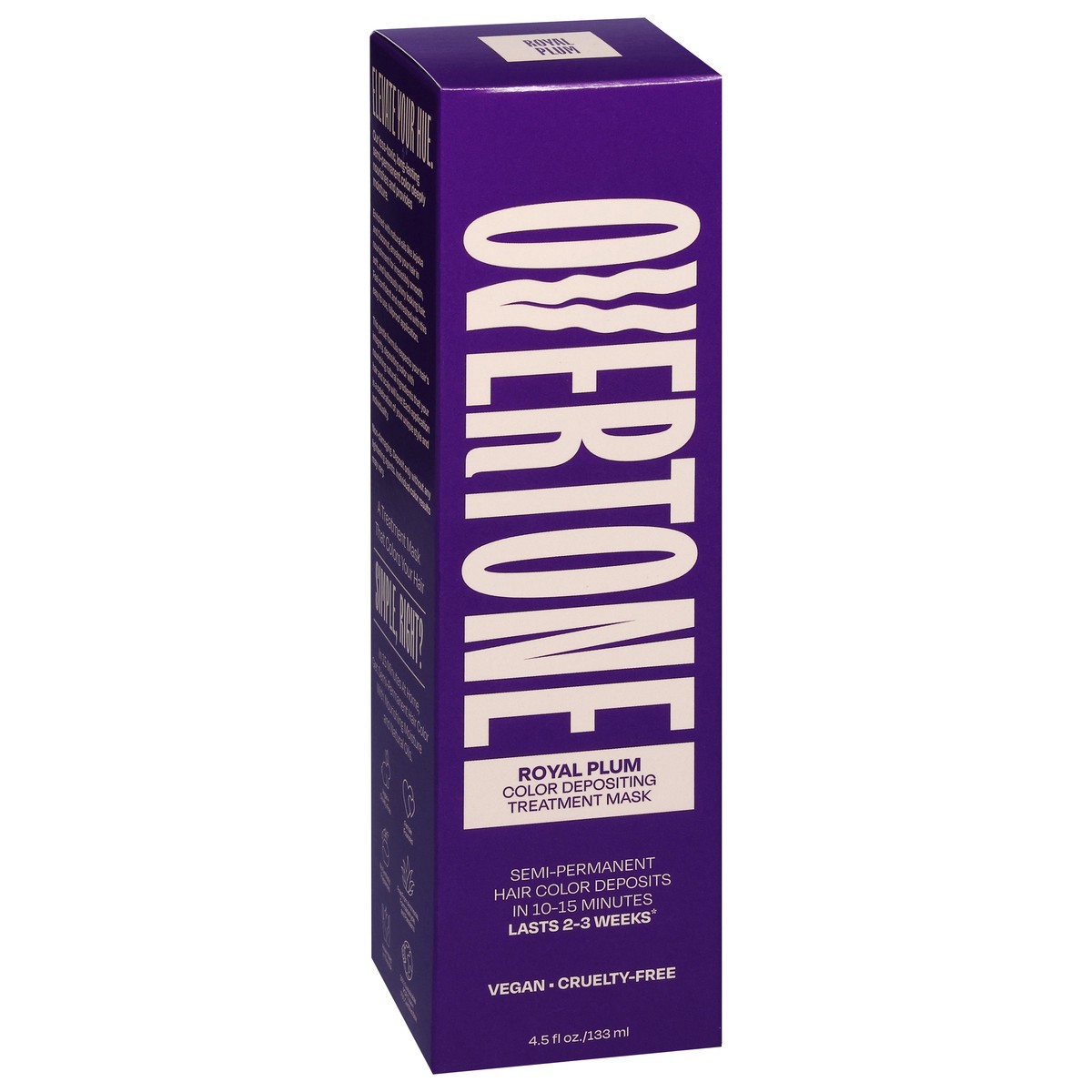 slide 4 of 12, Overtone Royal Plum Color Depositing Treatment Mask 4.5 fl oz, 4.5 fl oz