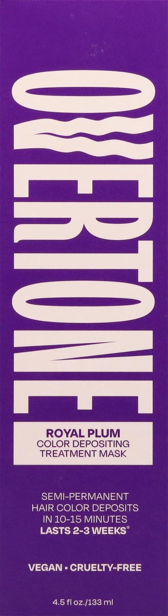 slide 2 of 12, Overtone Royal Plum Color Depositing Treatment Mask 4.5 fl oz, 4.5 fl oz