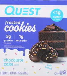 Quest Cookies, Frosted, Chocolate Cake Flavor