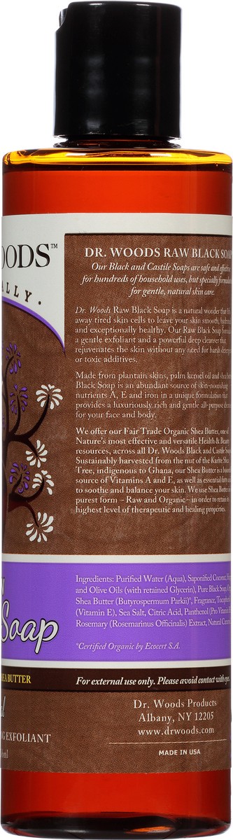 slide 3 of 11, Dr. Woods Raw Original Black Soap 8 fl oz, 8 fl oz