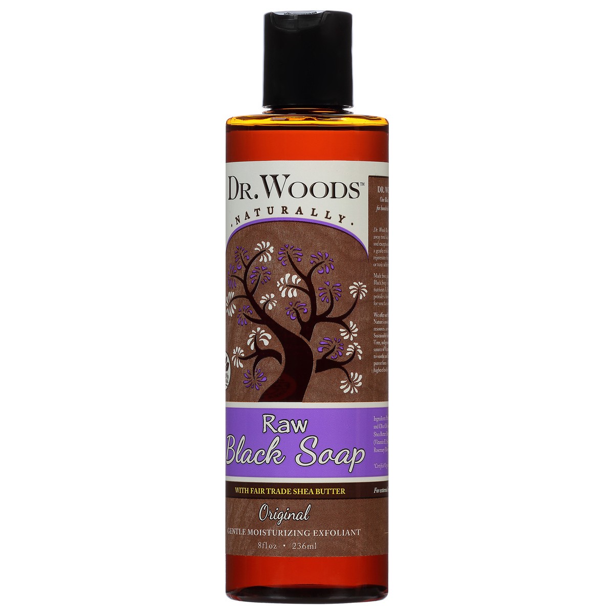 slide 6 of 11, Dr. Woods Raw Original Black Soap 8 fl oz, 8 fl oz