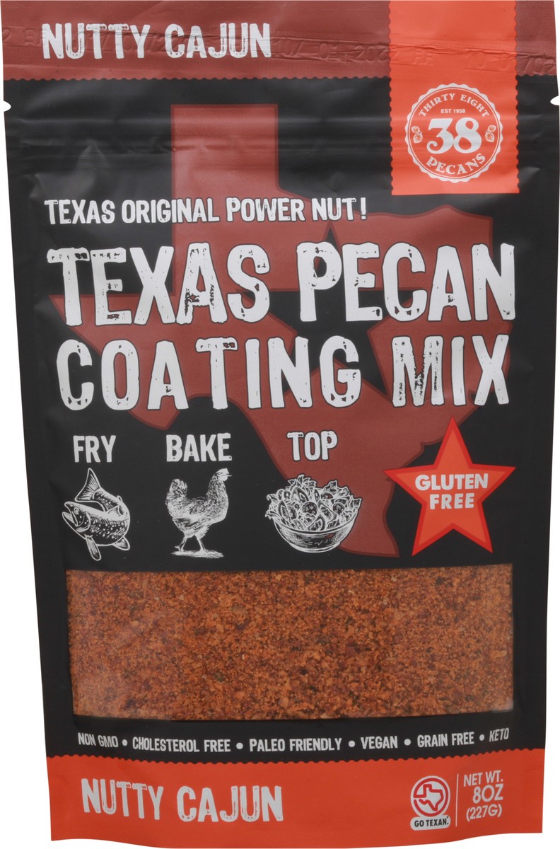 slide 1 of 9, 38 Pecans Texas Pecan Nutty Cajun Coating Mix 8 oz, 8 oz