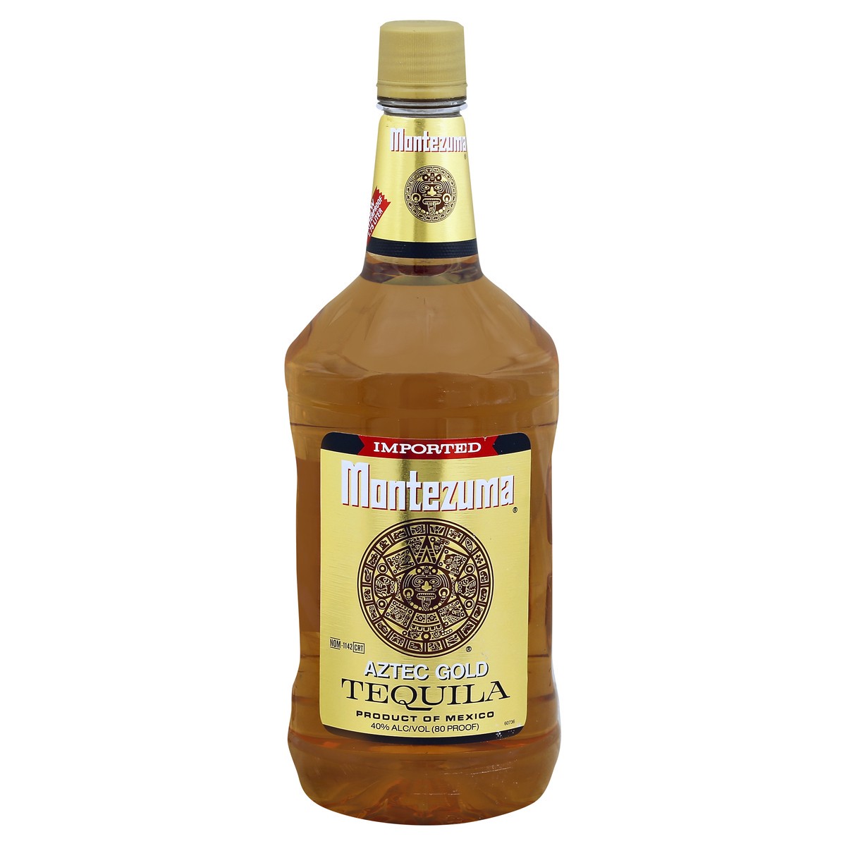 slide 2 of 3, Montezuma Aztec Gold Tequila 1.75l 80 Proof, 1.75 liter