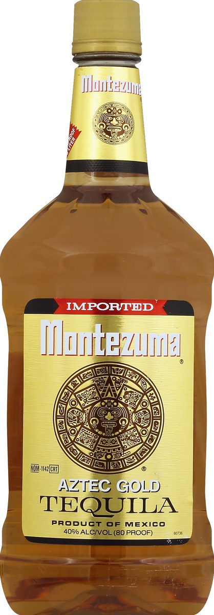 slide 1 of 3, Montezuma Aztec Gold Tequila 1.75l 80 Proof, 1.75 liter