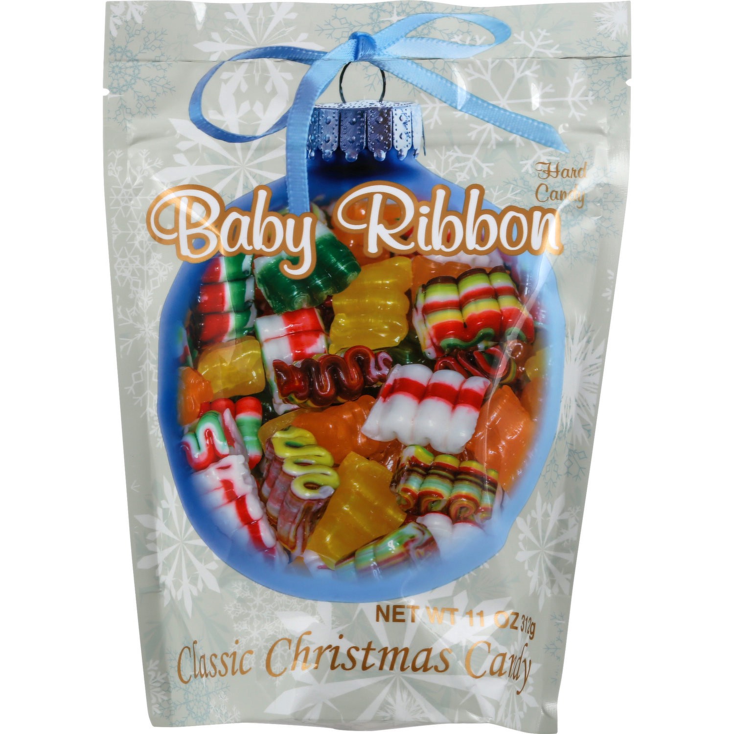 slide 1 of 8, Primrose Candy, Hard, Classic Christmas , Baby Ribbon, 11 oz