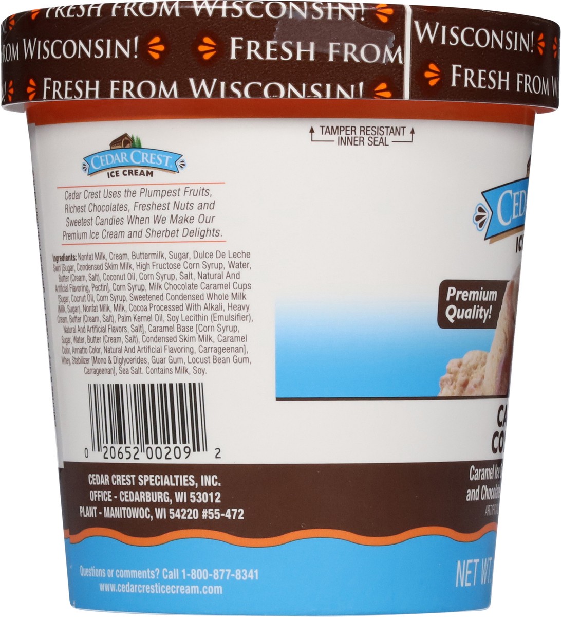 slide 3 of 13, Cedar Crest Caramel Collision Ice Cream 1 pt, 1 pint