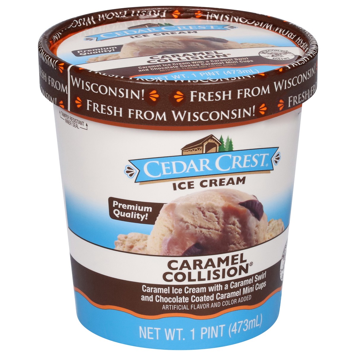 slide 5 of 13, Cedar Crest Caramel Collision Ice Cream 1 pt, 1 pint