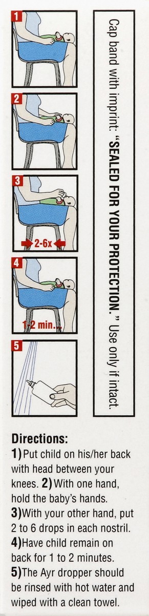 slide 3 of 5, Ayr Baby Saline Nose Spray Drops, 1 fl oz