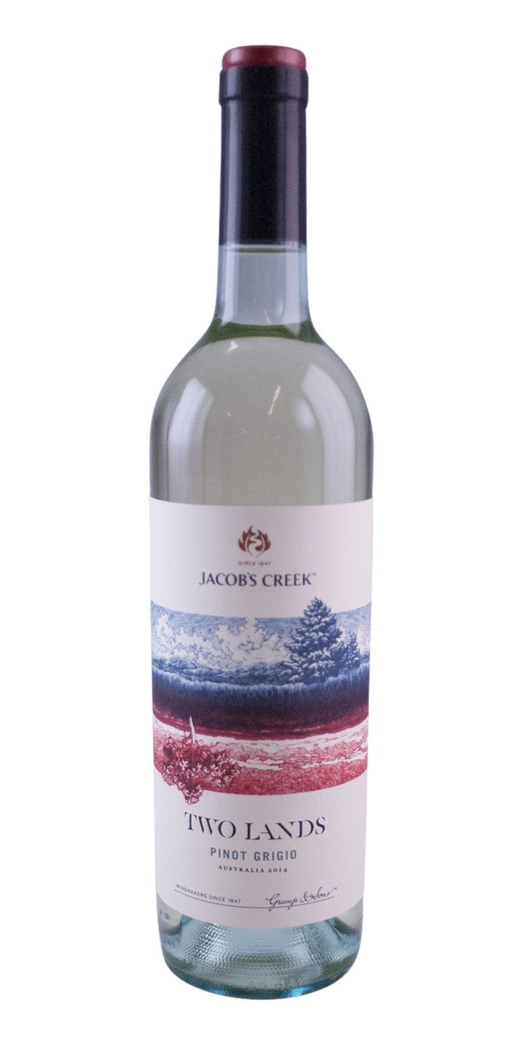 slide 1 of 1, Jacob's Creek Two Lands Pinot Grigio, 750 ml