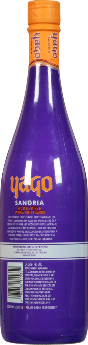slide 9 of 12, yago Sangria 750 ml, 750 ml