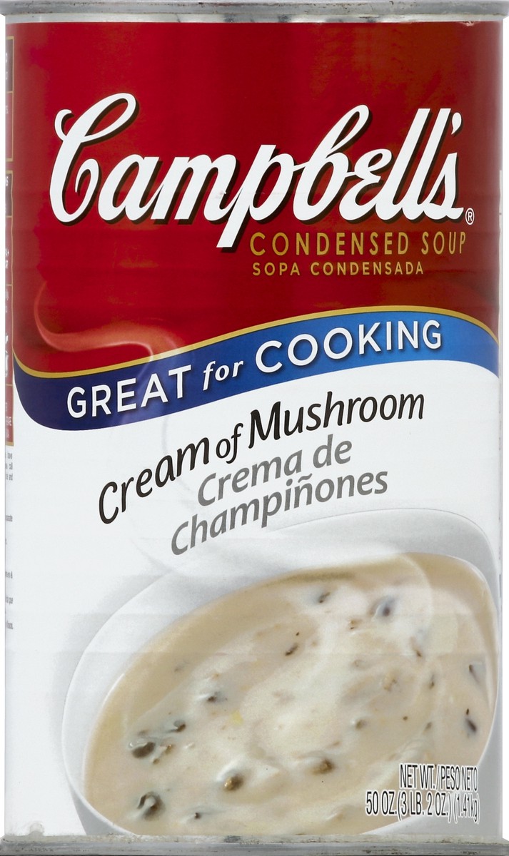 slide 2 of 2, Campbell's Cream of Mushroom Soup, 50 oz