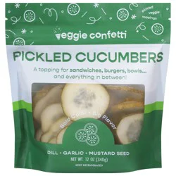 Veggie Confetti Pickled Cucumbers 12 oz