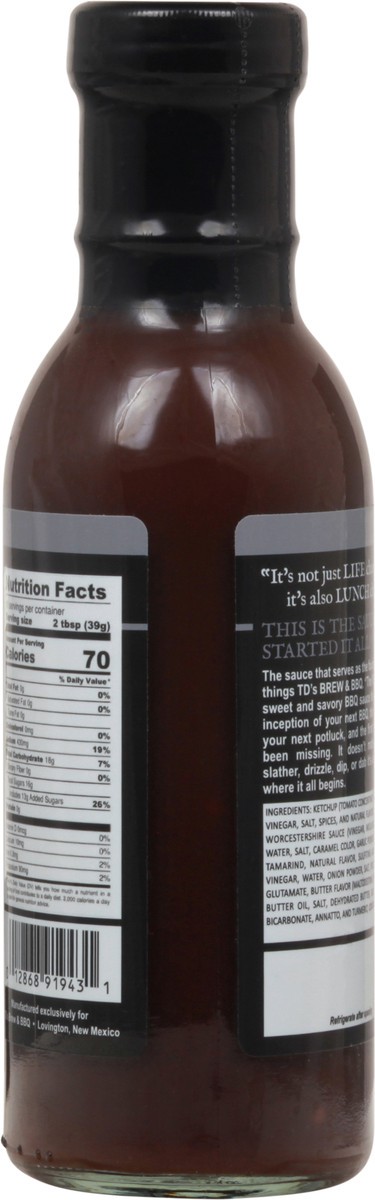 slide 2 of 9, TD's Brew & BBQ The Original Sauce 15 oz, 15 oz