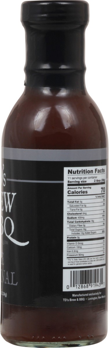 slide 6 of 9, TD's Brew & BBQ The Original Sauce 15 oz, 15 oz