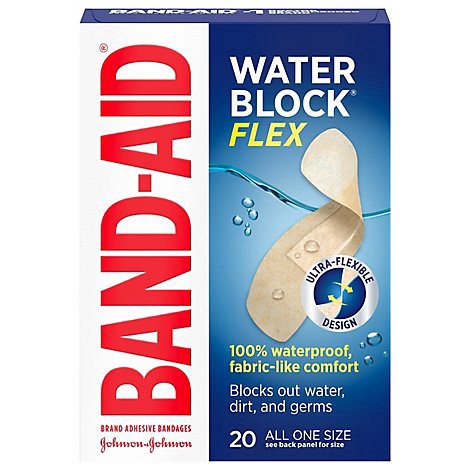 slide 1 of 1, Band-Aid Waterblock Flex Pad - 20 Ct, 20 ct
