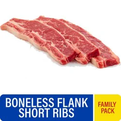Choice Beef Short Rib Flank Style Family Pack, 1 lb