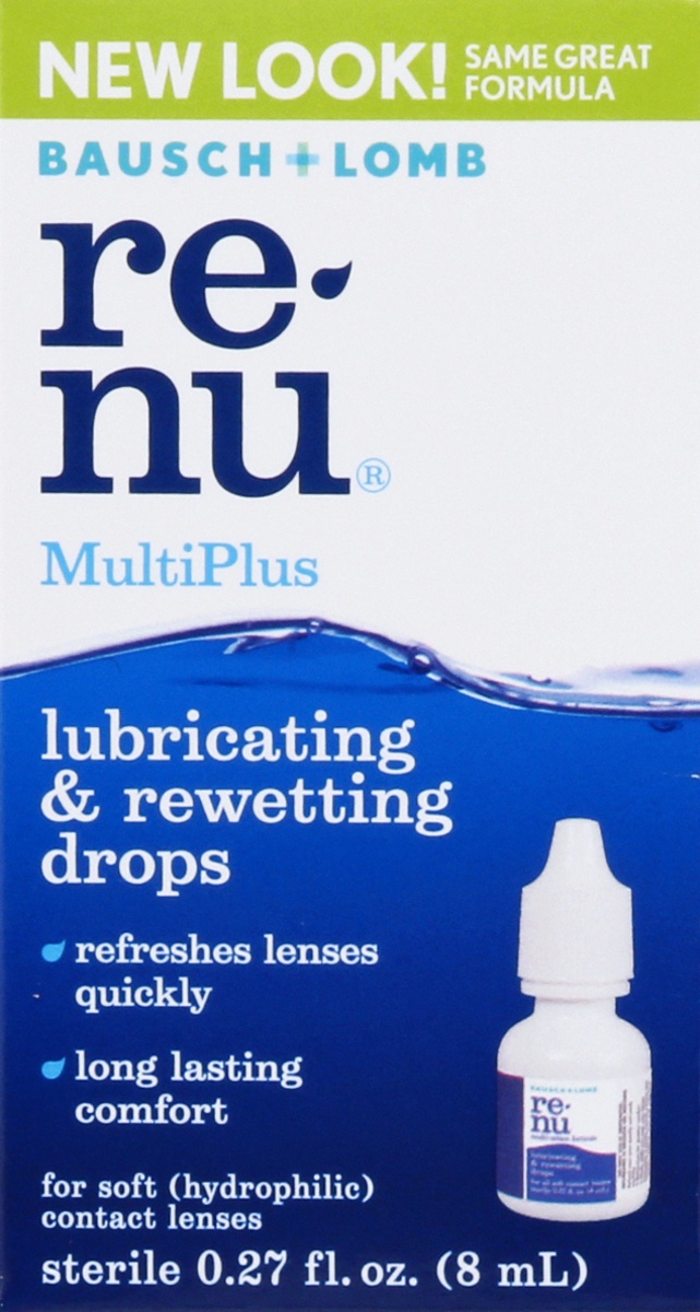 renu MultiPlus Lubricating/Rewetting Contact Lens Drops .27 fl oz 0.27 fl oz Shipt