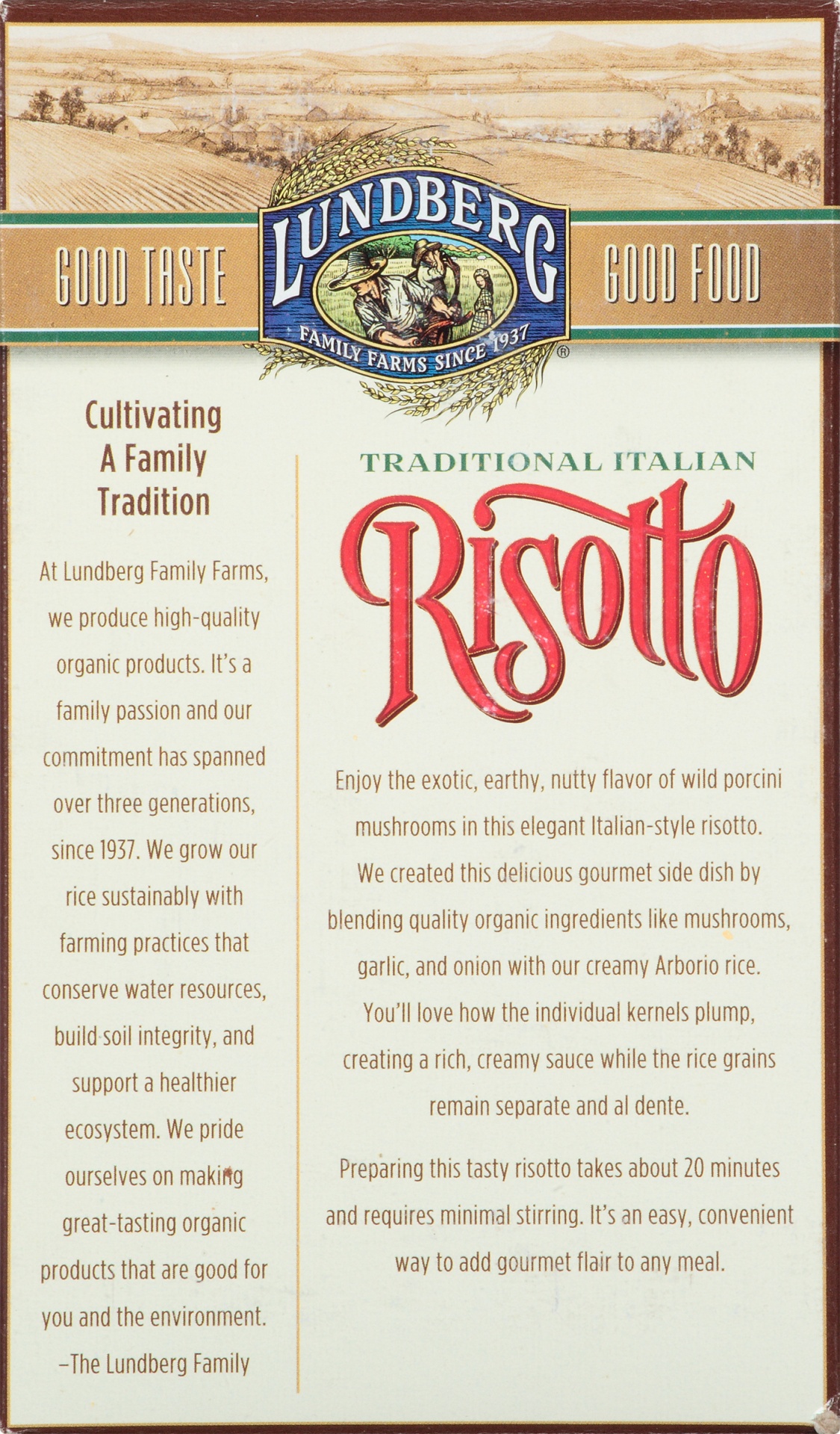 slide 7 of 8, Lundberg Family Farms Organic Porcini Mushroom Risotto 5.9 oz, 5.9 oz