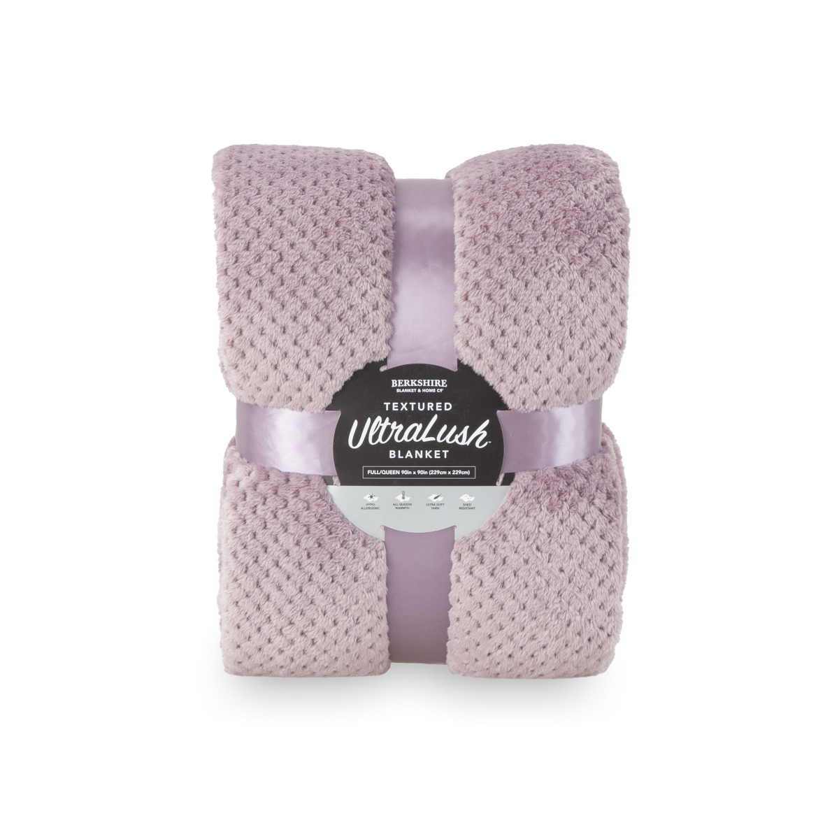 slide 1 of 13, Berkshire Ultralush Textured Blanket - 90 in x 90 in, Light Purple, 90 in
