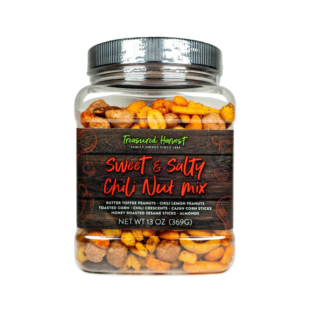 slide 2 of 2, Treasured Harvest Sweet & Salty Chili Nut Mix, 13 oz