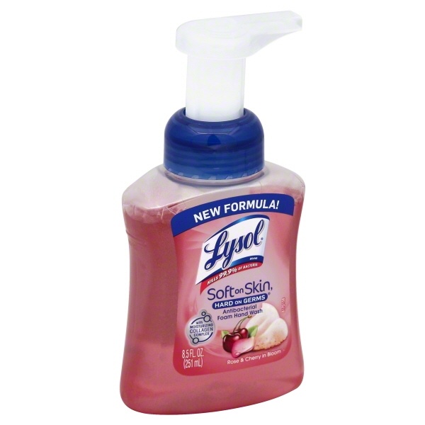 slide 1 of 1, Lysol Tch Of Foam, 8.5 fl oz