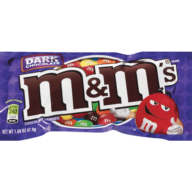 slide 1 of 1, M&M's Dark Chocolate, 1 ct