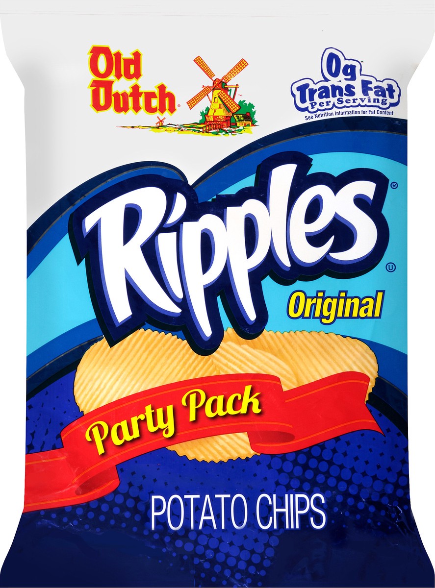 slide 1 of 6, Old Dutch Ripples Original Potato Chips 15 oz. Bag, 15 oz